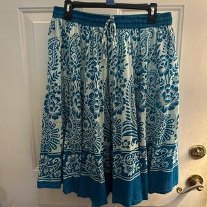 Collections Etc Ladies 100 % Cotton Boho Skirt Size XL